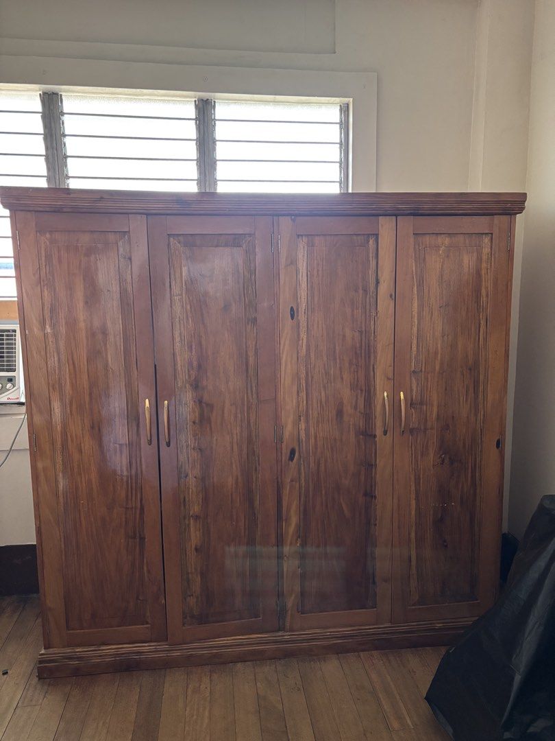 Wooden Wardrobe with Four Doors (Category: Shelves, Cabinets & Racks) located in Manila. Submitted by shoplush (Listing ID 1427679886, Image 2). Description: .