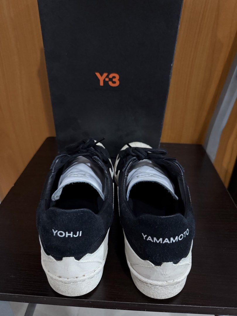Y-3 Super Takusan Sneakers (Category: Sneakers) located in Taguig. Submitted by vincedeclutters (Listing ID 1427666999, Image 3). Description: Y3 Super Takusan Sneakers in Black & White Lightly used. Bought in Hong Kong for 2950 HKD // 22,000 PHP. SELLING CHEAP.