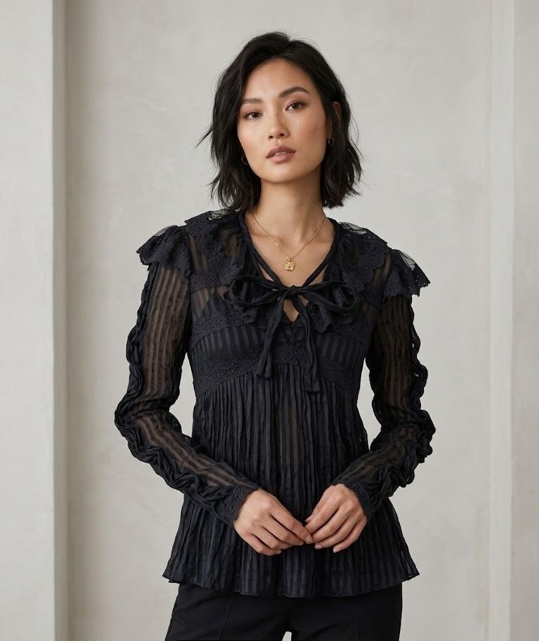 Zimmerman Babydoll blouse (Category: Blouses) located in Bocaue. Submitted by ukaynipepe (Listing ID 1427661887, Image 1). Description: Zimmerman Babydoll blouse Size 0 on tag Pit to pit 15.5 Length 24.5 Like new.