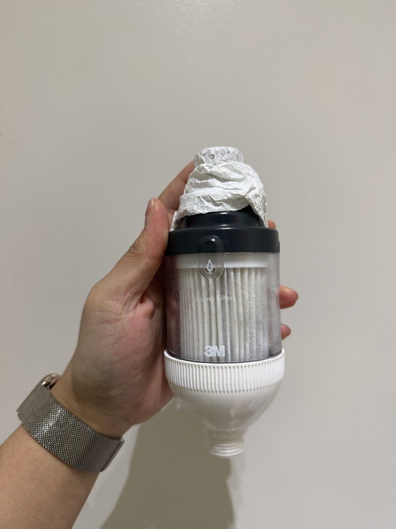 3M Premium Shower Filter (Category: Bathroom & Kitchen Fixtures) located in Pasig City. Submitted by affordablestuffph (Listing ID 1427843879, Image 1). Description: Bought for 1.9k, selling after use of 2 days (4 showers) since it doesnt work well with our heater / weak water pressure given high condo floor and heater pressure requirement 3M Premium Shower Filter removes rust, foreign substances, chlorine, and heavy metals. It includes one body 