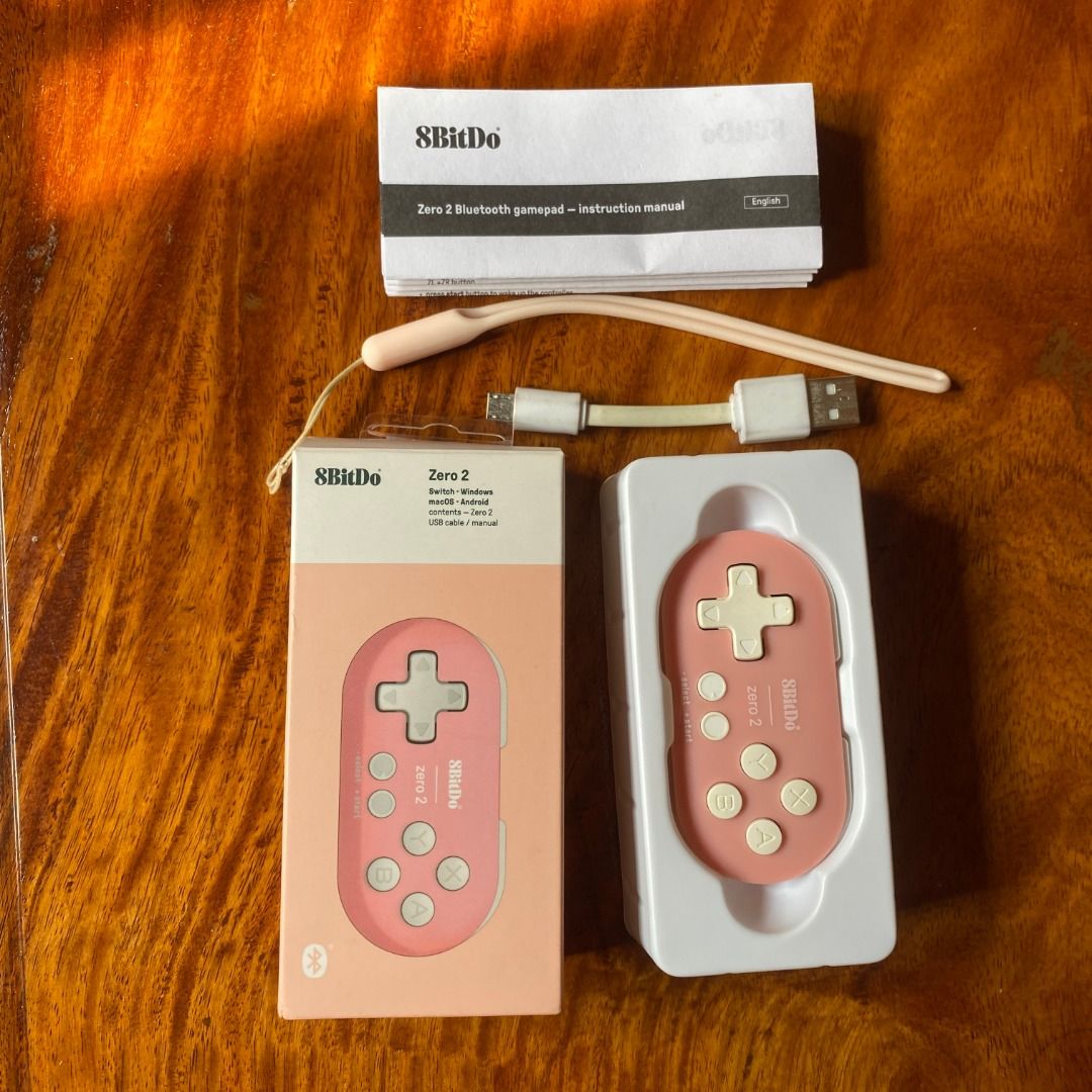 8BitDo Zero 2 Bluetooth Gamepad Pink | Complete with Box, Video Gaming ...