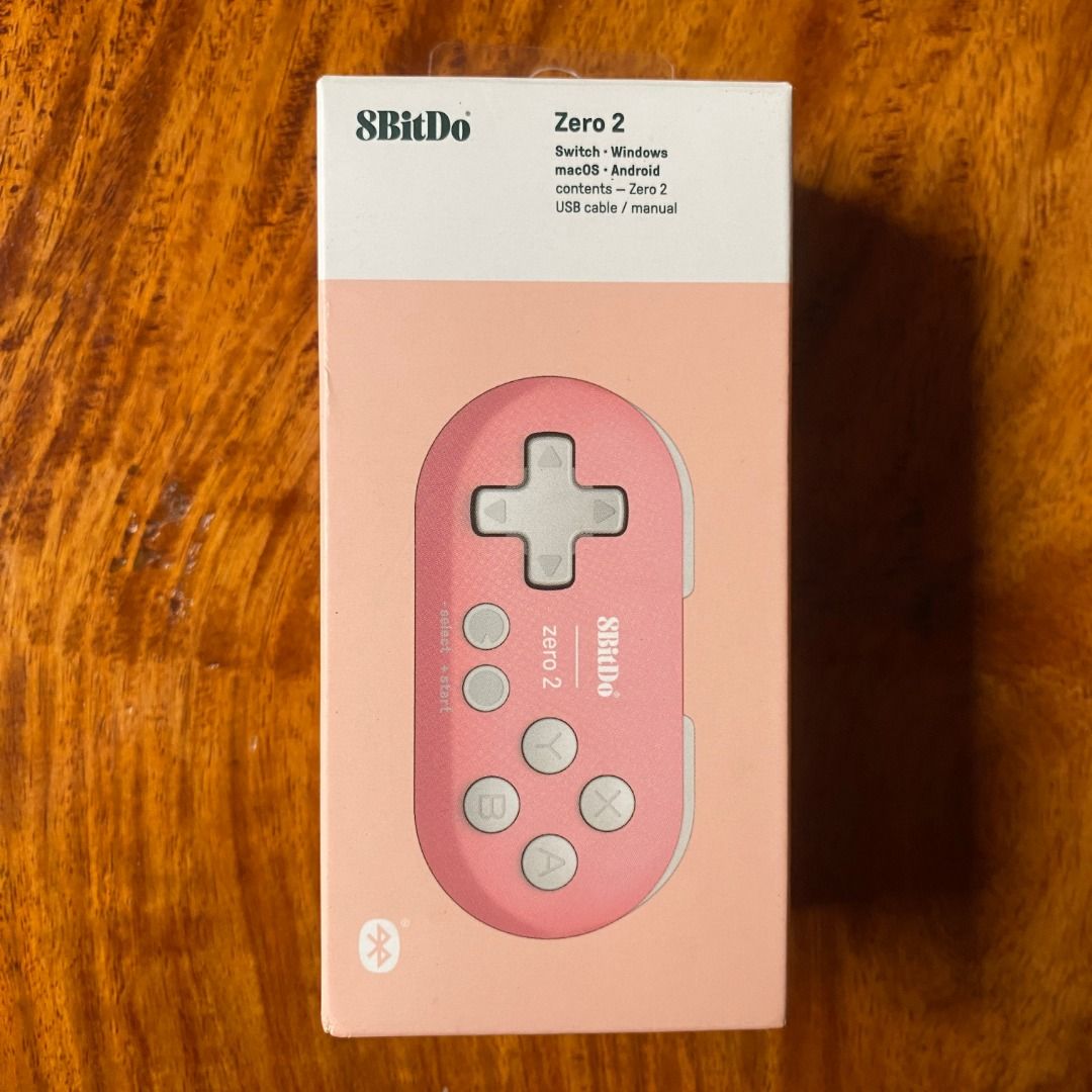 8BitDo Zero 2 Bluetooth Gamepad Pink | Complete with Box, Video Gaming ...