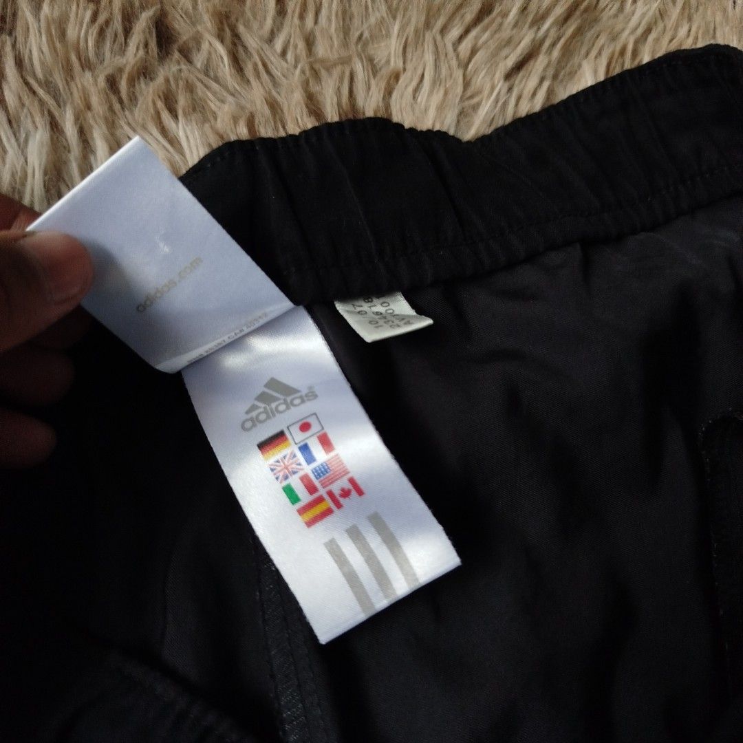 Adidas Black Shorts with White Stripes(authentic) (Category: Shorts) located in Cabiao. Submitted by aeclark (Listing ID 1427865332, Image 3). Description: .