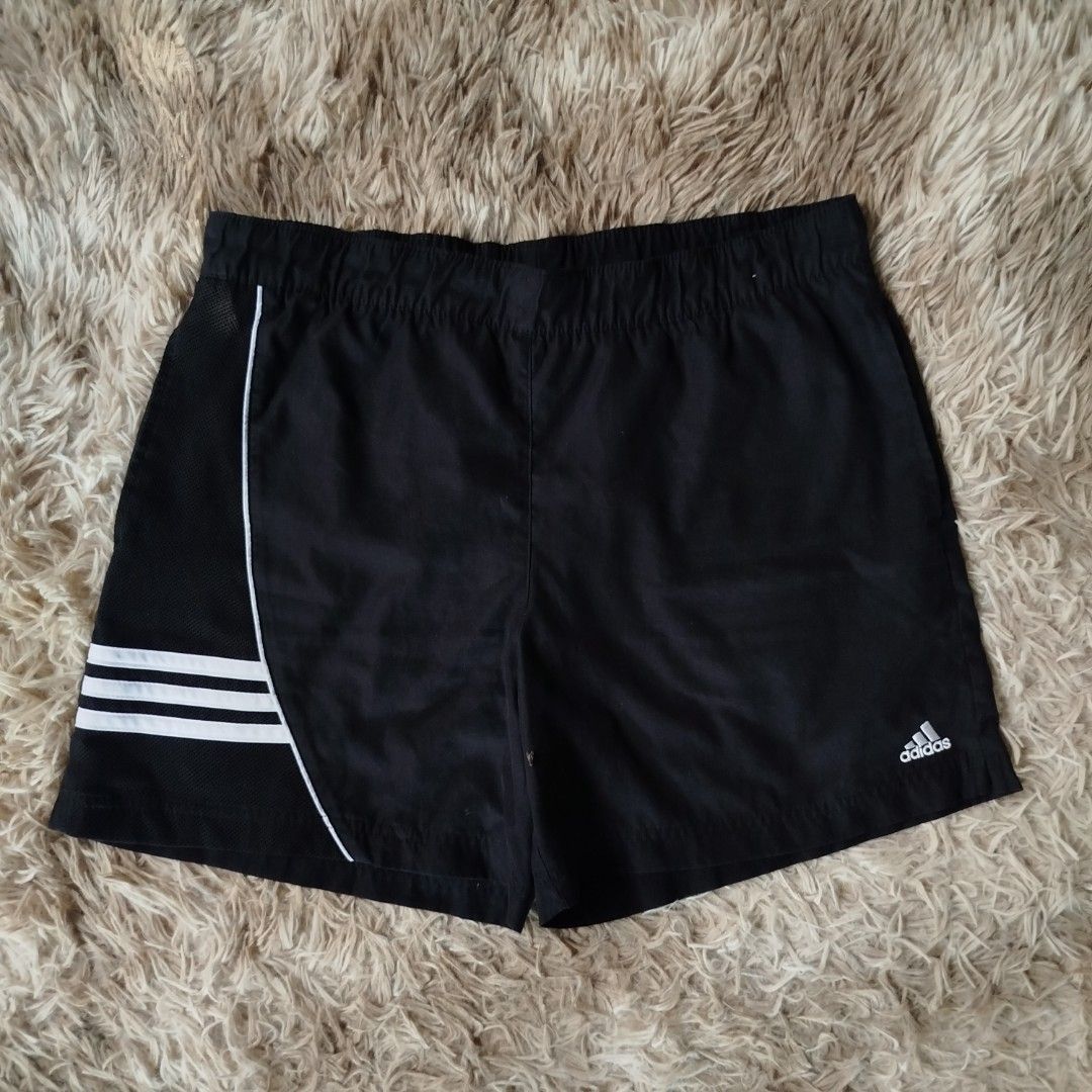 Adidas Black Shorts with White Stripes(authentic) (Category: Shorts) located in Cabiao. Submitted by aeclark (Listing ID 1427865332, Image 1). Description: .