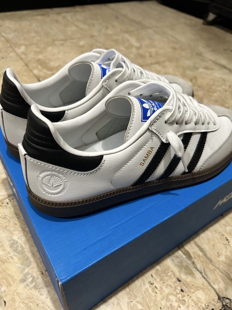 Adidas Samba Black and White Sneakers (Category: Sneakers) located in Makati City. Submitted by riellique (Listing ID 1427886834, Image 2). Description: WTS LFB Adidas Samba Black and White Sneakers Mens US Size 10 Used only once No Box Class A Pls kuha the shoes hehe.