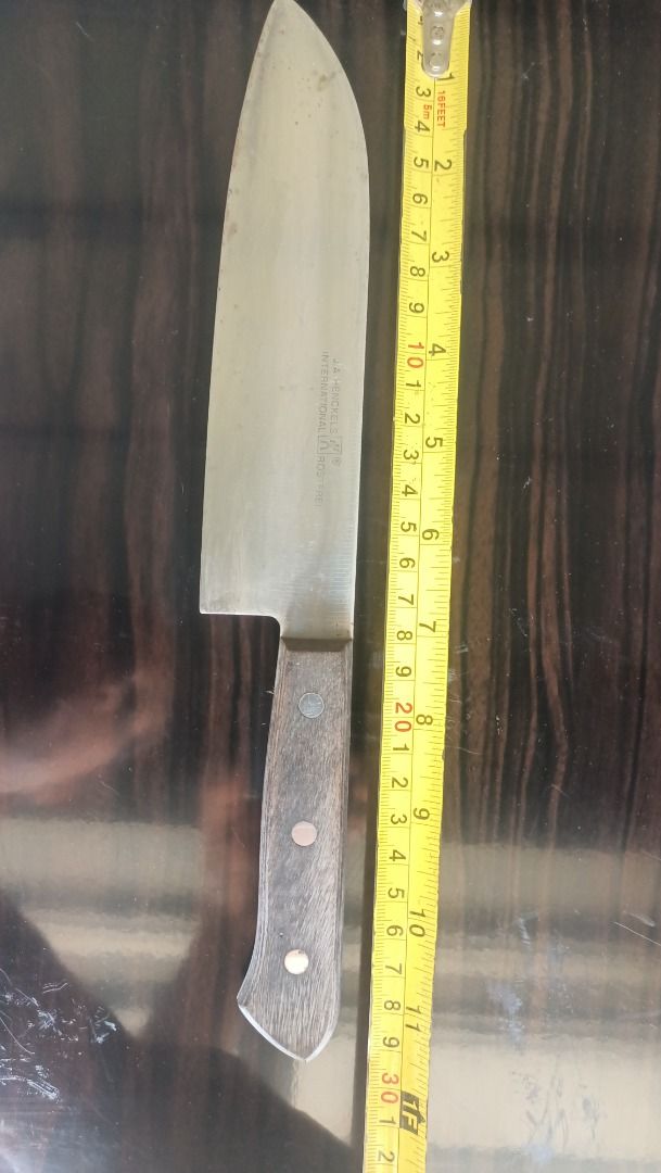 Amway JA Henckels Knife (Category: Dinnerware & Cutlery) located in Munoz. Submitted by larryc1212 (Listing ID 1427790801, Image 2). Description: Amway JA Henckels Knife Item include some scratches due to age, as is were is basis Item can be pick up in our Japan surplus shop located in Munoz Nueva Ecija Shipping available at buyer expense Bank Transfer payment. Payment first policy..