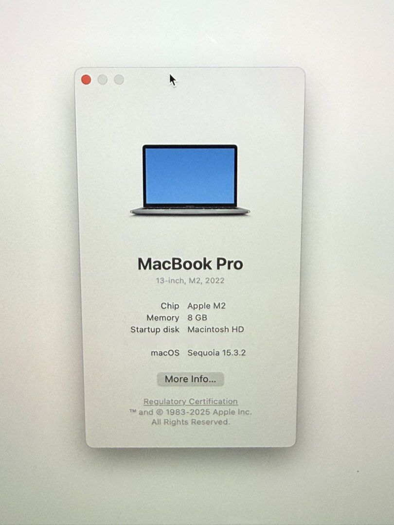 Apple MacBook Pro 13.3 inch M2 (2022)405917613006540804