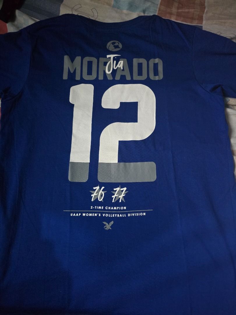 ATENEO SHIRT - JIA MORADO 12 (Category: Everything Else Others) located in Agdangan. Submitted by eb_collections (Listing ID 1427847530, Image 2). Description: Getblued Champion Series Jia Morado 12 Shirsey -Never been used, nakatambak lang sa closet. -Authentic from getblued store -size SMALL Orig price is 350.