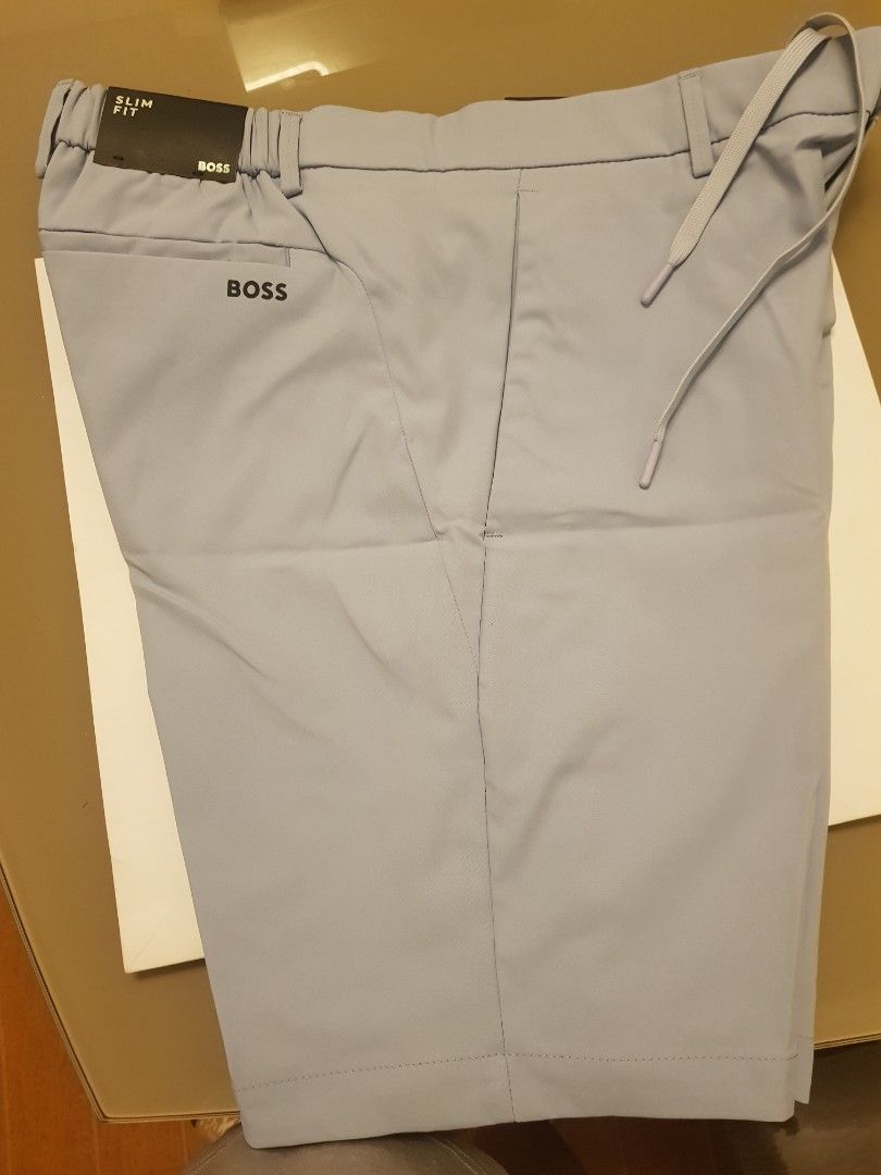 BOSS Slim Fit Shorts (Category: Shorts) located in San Mateo. Submitted by wellhomes (Listing ID 1427884676, Image 2). Description: authentic original BOSS shorts men light blue bnew with tags .
