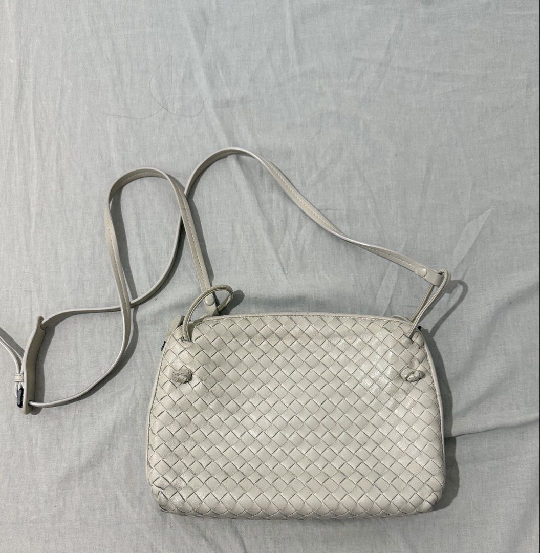 Bottega Veneta Nodini - White (Category: Cross-body Bags) located in Makati City. Submitted by vvandko (Listing ID 1427917680, Image 2). Description: rfs: need funds! normal signs of usage Authentic! bought from thebagfinder As-is only..