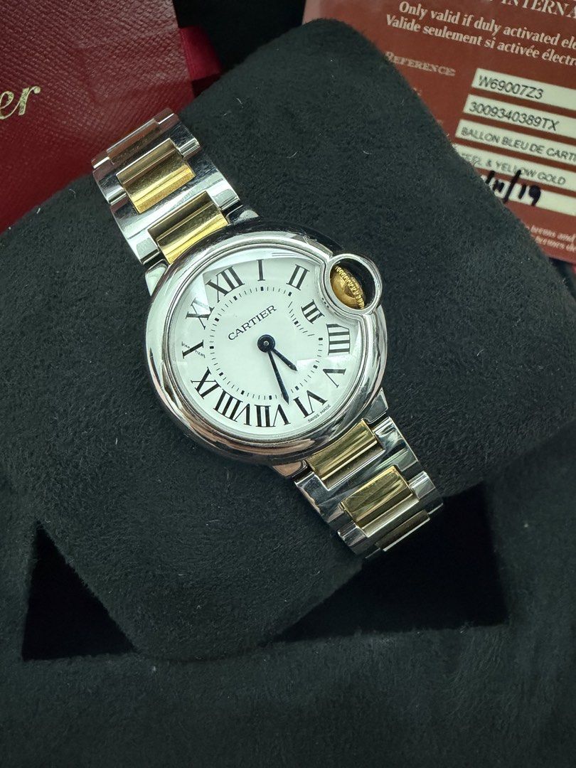 Cartier Ballon Bleu Watch (Category: Luxury Watches) located in Manila. Submitted by aaustriaaa (Listing ID 1427847701, Image 2). Description: FS: Cartier Ballon Bleu De Cartier 18k Yellow Gold -Two tone 28mm Quartz .