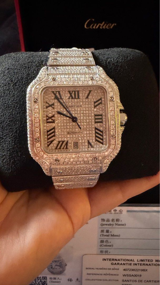 Cartier Ice out (Category: Luxury Watches) located in Angono. Submitted by sam.sam15 (Listing ID 1427789912, Image 2). Description: bnew never bern used cartier ice out Large or Xl nakalimutan ko size open for lay away or swap sa Rolex daytona two tone will add cash xempre meet up.