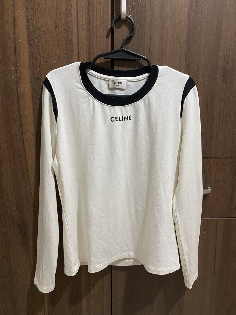 Celine Long Sleeve T-shirt (Category: Luxury Apparel) located in Cebu City. Submitted by mickaaay (Listing ID 1427892938, Image 1). Description: Used once Good as new.