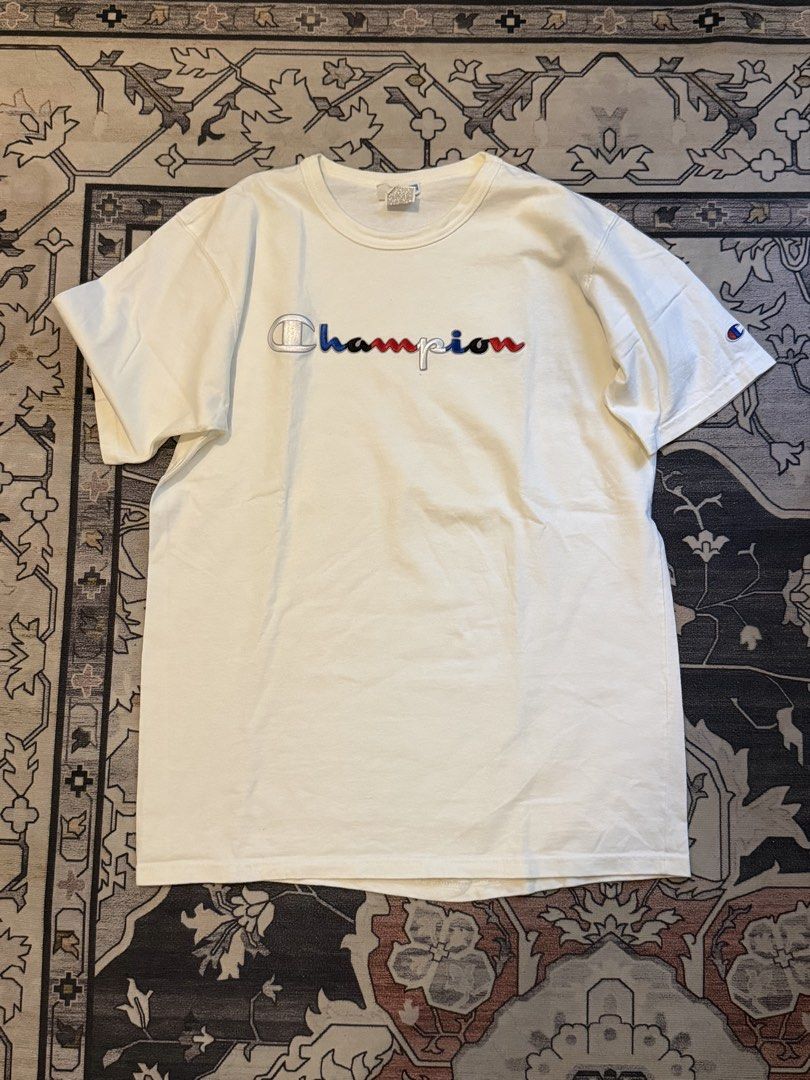 Champion Embroidered shirt (Category: Tshirts & Polo Shirts ) located in San Juan City. Submitted by drewselects (Listing ID 1427838408, Image 2). Description: Brand new champion tee W:22 L:29 .