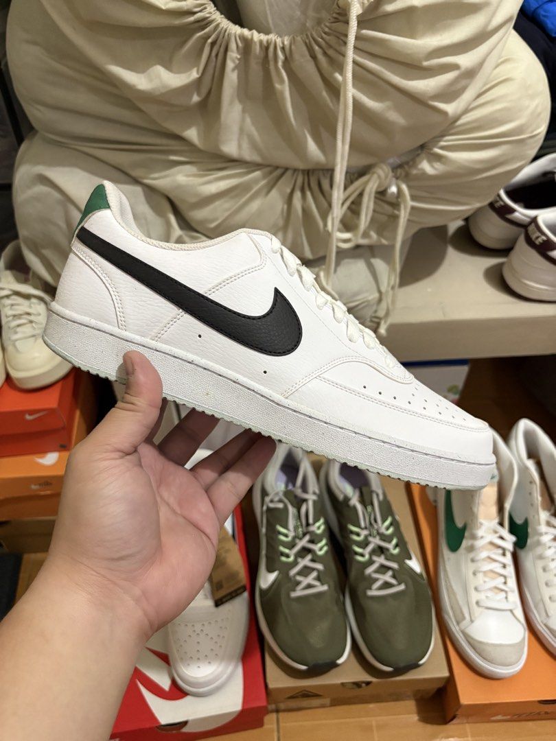 Declutter Set 1 - Size 12 and 6.5W (Category: Sneakers) located in Quezon City. Submitted by helloqicks (Listing ID 1427795980, Image 2). Description: DECLUTTERING MY PERSONAL PAIRS -ALL ORIGINAL AND AUTHENTIC -MANAGE EXPECTATIONS FOR USED PAIRS RFS: Declutter, too many shoes. Need storage. 🔘NIKE COURT VISION - Malachite Green ➖US 12 - condition: 10/10, brandnew ➖no issues 🏷️ Selling for 1000 (srp 3,695) 🔘NIKE JUNIPER TRAIL 2 ➖US 12 - conditio