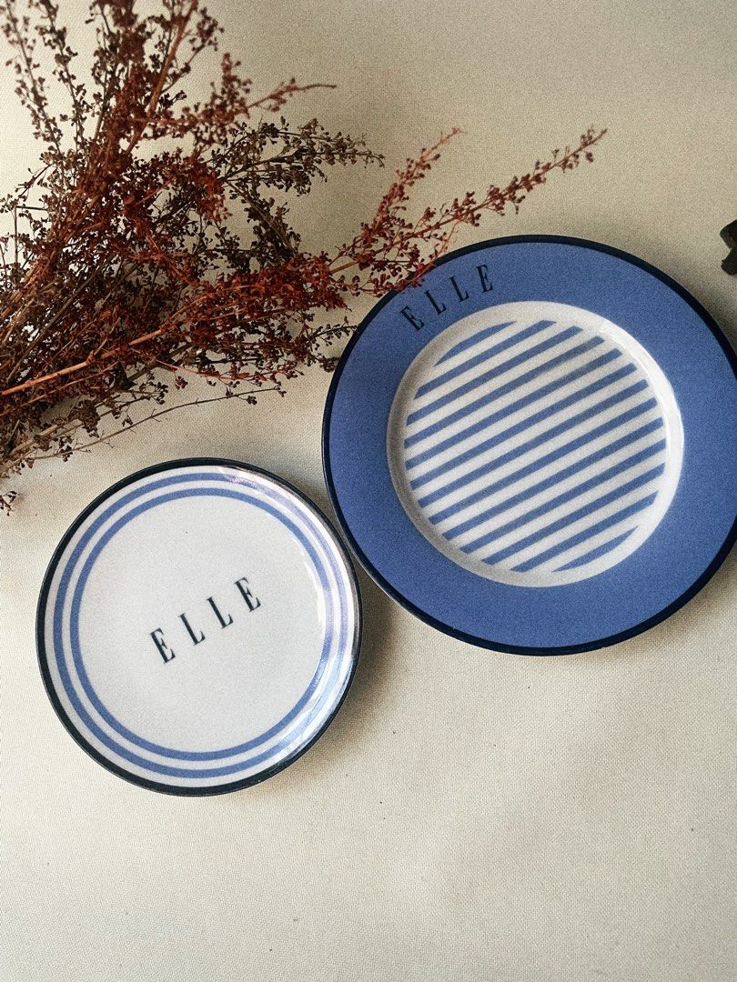 Elle Fine Porcelain Plates (Category: Dinnerware & Cutlery) located in Antipolo. Submitted by ceramiqueph (Listing ID 1427933278, Image 1). Description: - Sold as set - D:13cm & D:16.5cm.