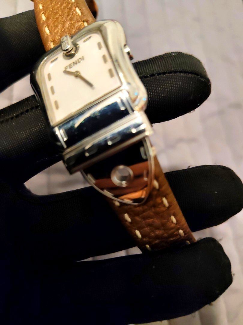 Fendi Orologi Watch (Category: Luxury Watches) located in Cebu City. Submitted by aceoftime (Listing ID 1422509041, Image 2). Description: Fendi Orologi In good condition swiss quartz movt swiss made Ref:3000G features mother of pearl dial Fendi brown leather strap with white stitching. The watch case is silver-tone sapphire crystal. Watch only Videos and additional photos will be provided thru vbr/msgr that we can also further discuss other deta