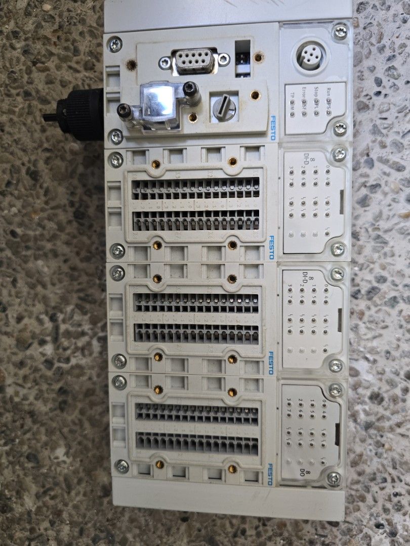 Festo PLC-CPX (Category: Industrial Equipment) located in Quezon City. Submitted by simonpeterang (Listing ID 1427822326, Image 1). Description: Festo PLC CPX with DI2/DO RS232 com port.