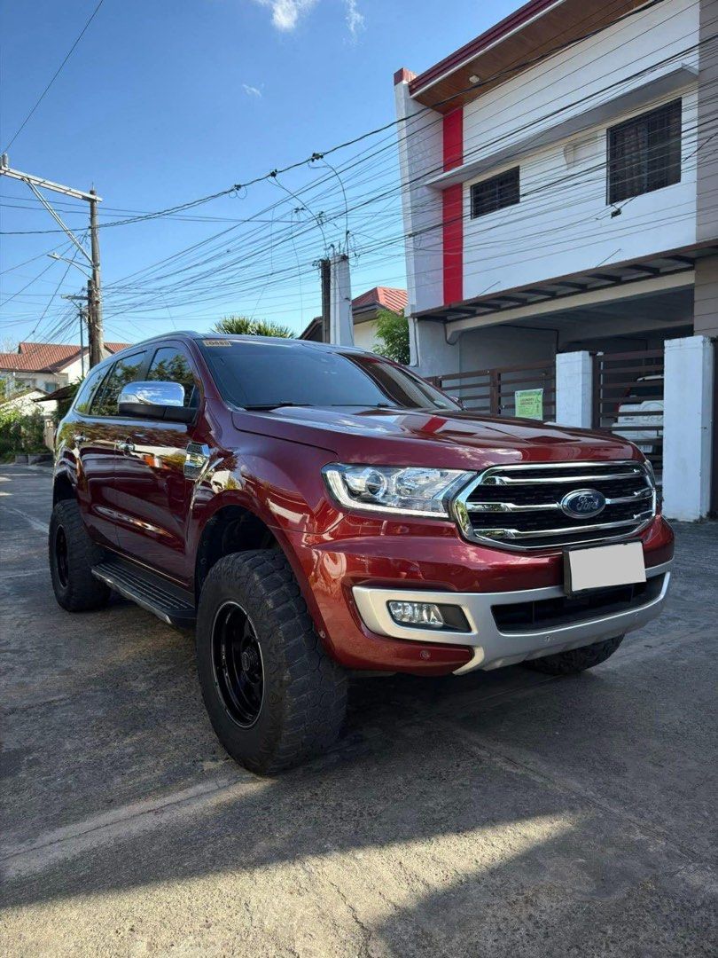 Ford Everest Titanium Plus 4x4 Auto (Category: Used Cars) located in Manila. Submitted by quality_cars (Listing ID 1427877989, Image 2). Description: FOR SALE‼️ Available thru cash or financing✔️ 2020 Ford Everest Titanium Plus 4x4 First owner acquired BI-TURBO Diesel Engine 46,xxx original mileage Panoramic Sunroof 10- Speed AT with Manual Mode Sunset red original paint✔️ SYNC 3 Touch Screen Infotainment CarPlay & Android Auto Adaptive Cruise co