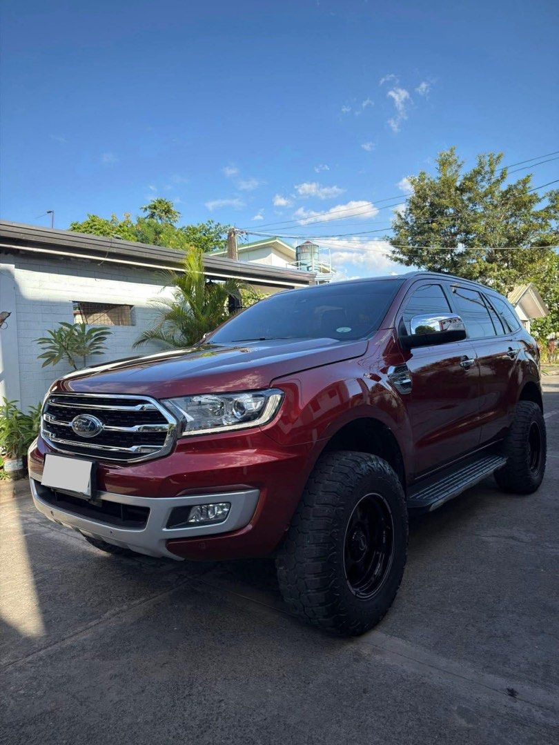 Ford Everest Titanium Plus 4x4 Auto (Category: Used Cars) located in Manila. Submitted by quality_cars (Listing ID 1427877989, Image 3). Description: FOR SALE‼️ Available thru cash or financing✔️ 2020 Ford Everest Titanium Plus 4x4 First owner acquired BI-TURBO Diesel Engine 46,xxx original mileage Panoramic Sunroof 10- Speed AT with Manual Mode Sunset red original paint✔️ SYNC 3 Touch Screen Infotainment CarPlay & Android Auto Adaptive Cruise co