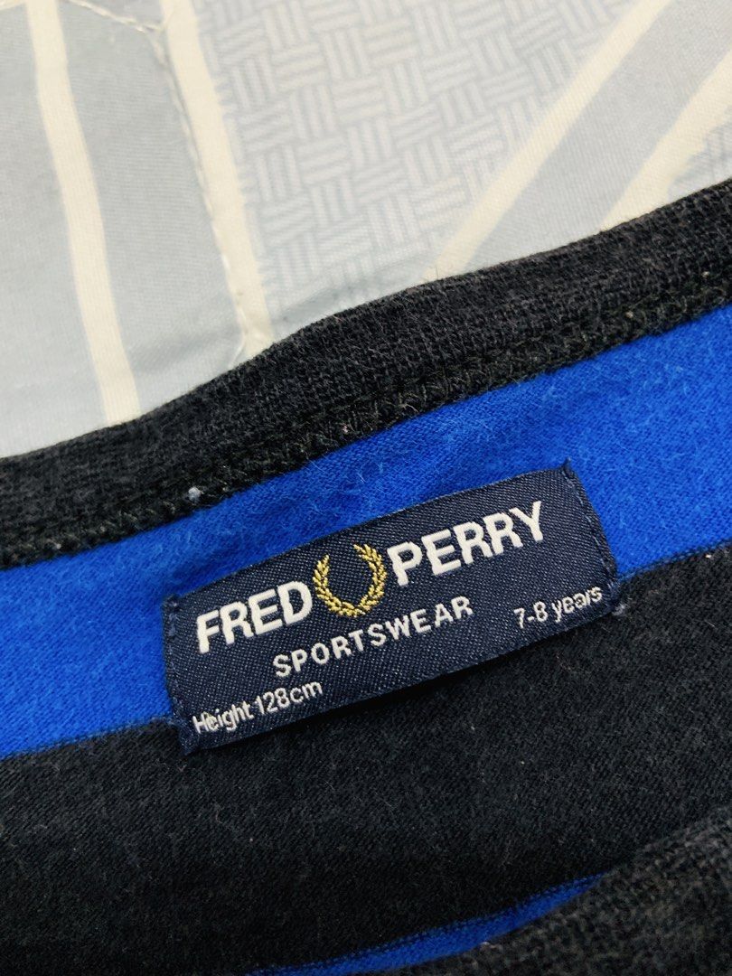 Fred Perry Blue Striped T-shirt (Category: Babies & Kids Fashion) located in Rizal. Submitted by itsmecarebear (Listing ID 1427797865, Image 2). Description: .