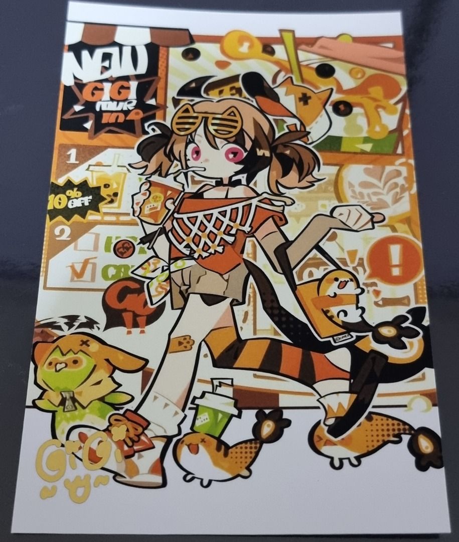 Gigi 1st Anniversary Hololive Postcard (Category: Raw Singles) located in Manila. Submitted by hololiveandanimecoliection (Listing ID 1427810160, Image 1). Description: .