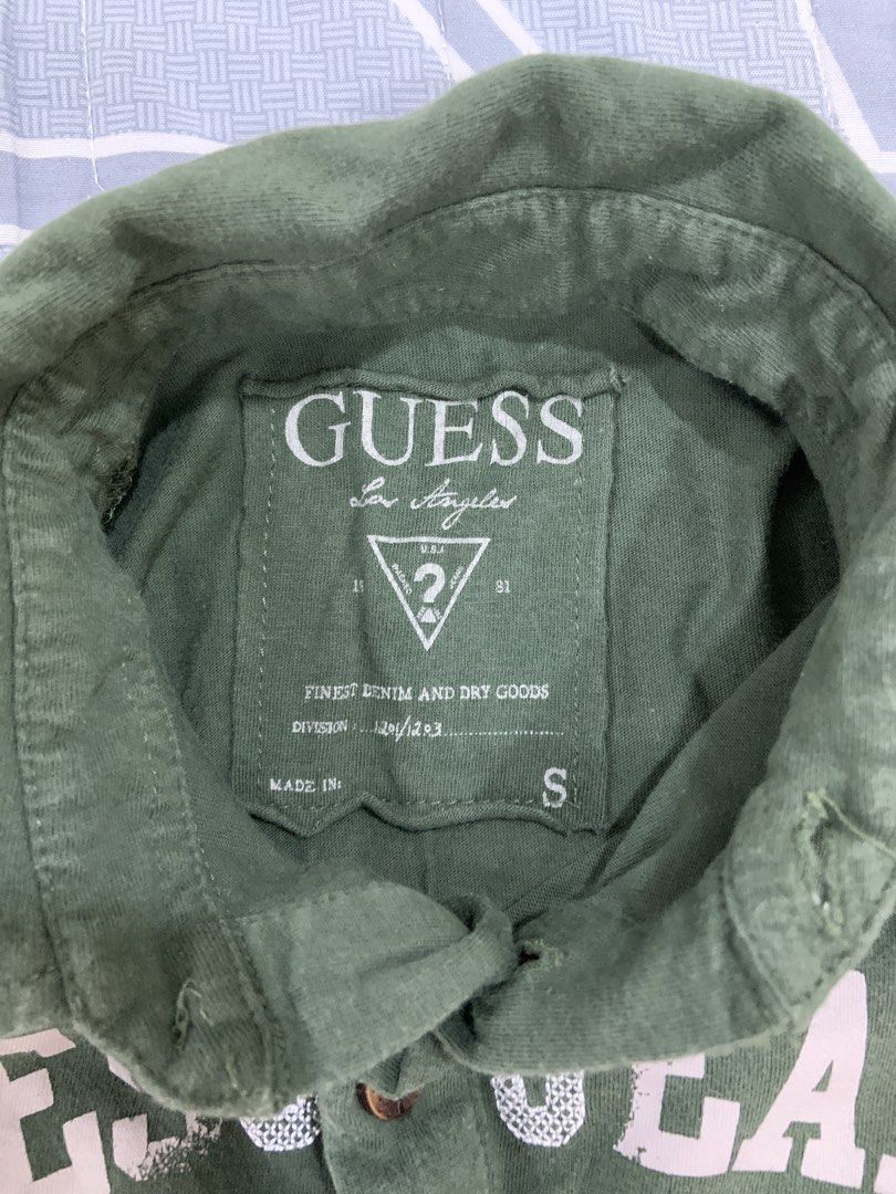 Guess Jeans Green Shirt (Category: Babies & Kids Fashion) located in Rizal. Submitted by itsmecarebear (Listing ID 1427798345, Image 3). Description: .
