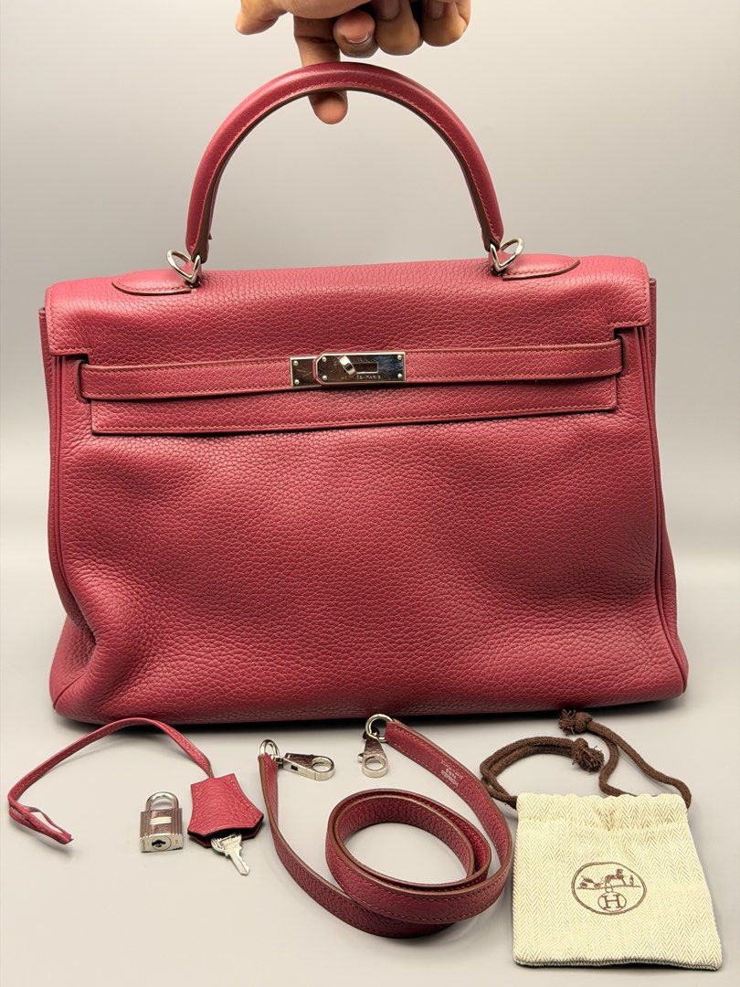 Hermès Kelly Bag - Red 35 (Category: Luxury Bags & Wallets) located in Manila. Submitted by jamilla01 (Listing ID 1427803420, Image 2). Description: Authentic No box.