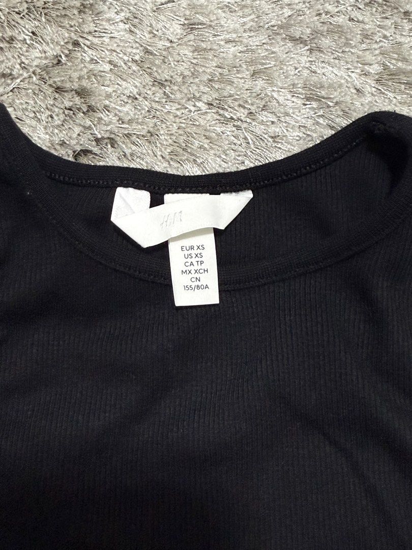 H&M Black Ribbed Tank Top XS (Category: Sleeveless) located in Imus. Submitted by tpdecluttering (Listing ID 1427872186, Image 2). Description: .