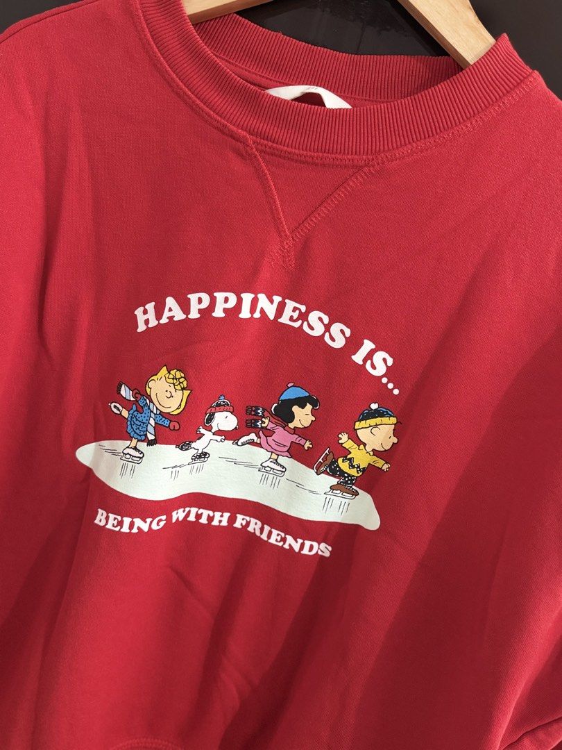 H&M Peanuts Happiness Is Sweatshirt (Category: Longsleeves) located in Iloilo. Submitted by wornwellco (Listing ID 1427820039, Image 3). Description: .