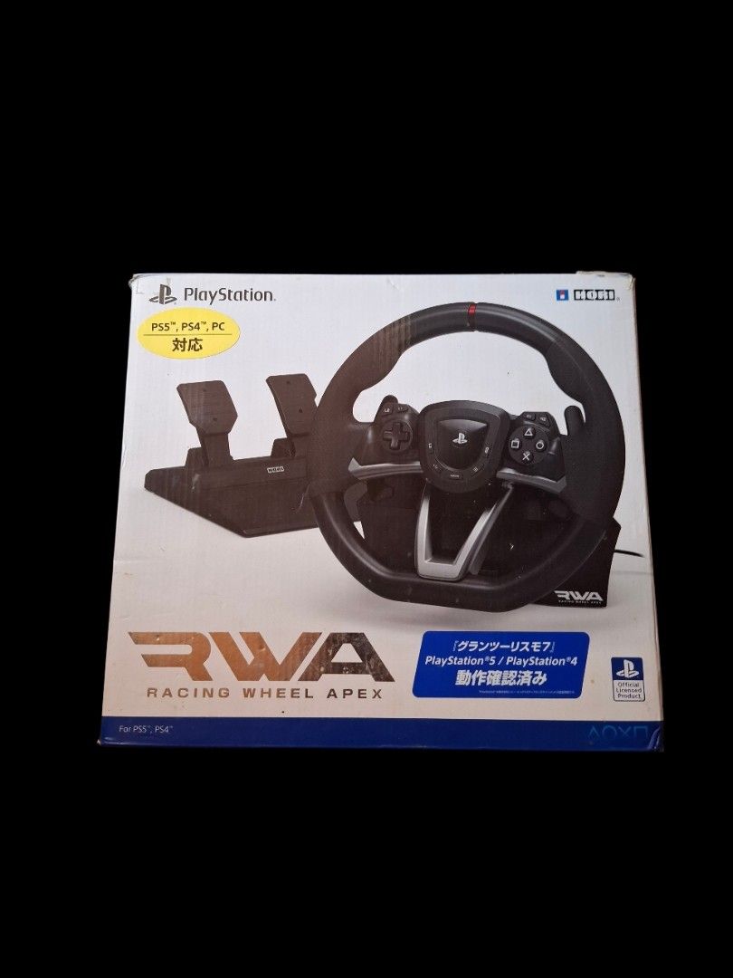 Hori RWA Racing Wheel Apex for PS5/PS4/PC, Video Gaming, Gaming ...