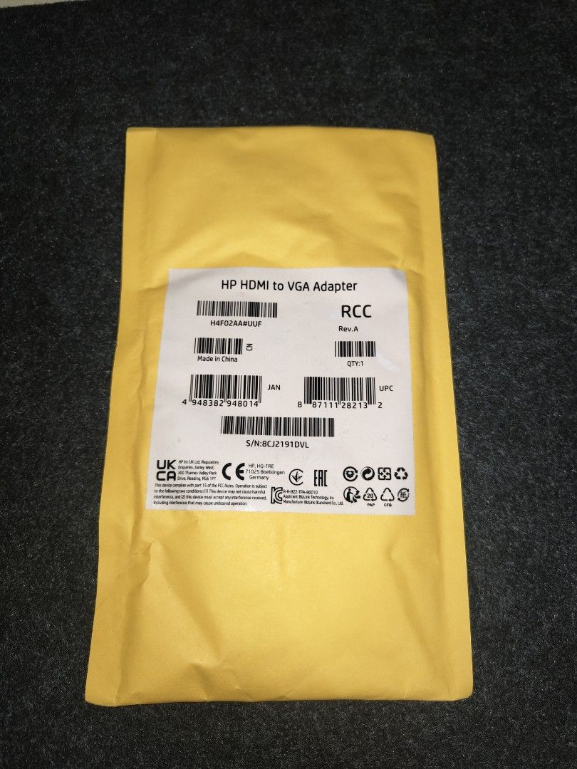 HP HDMi to VGA Adapter
