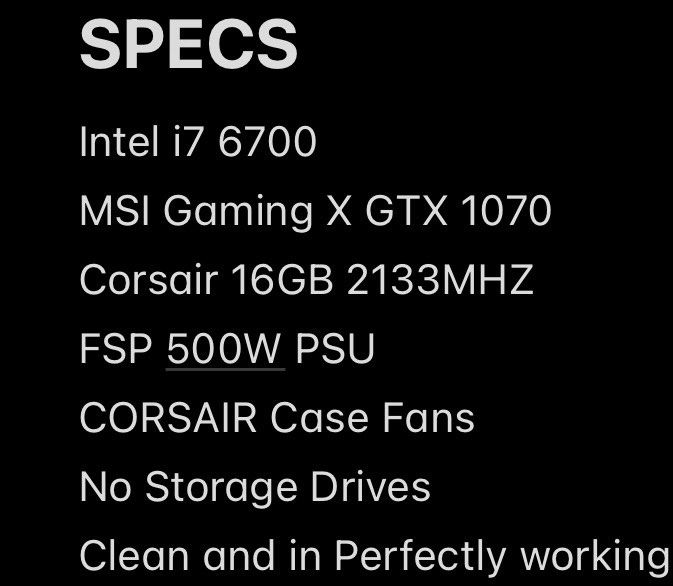 i7 - GTX1070 Desktop Gaming PC413271542475663360