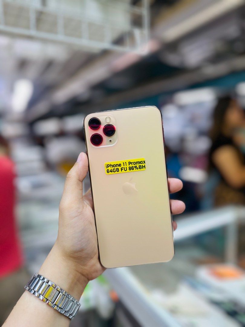 Iphone 11 Promax 64GB 86BH Openline no issues (Category: iPhone 11 Series) located in San Juan City. Submitted by saabangadgetshop (Listing ID 1427904795, Image 1). Description: Onhand | Pre-owned iPhone 11 Promax 64GB 86% Battery Health OPENLINE NO HIDDEN ISSUES NO HISTORY OF REPAIR 99%Smooth TEST TO SAWA RESET ALL YOU WANT NOT REFURBISHED AUTHENTIC PHONE ALL WORKING Mode of Payment : ⬇️ ▪️Cash ▪️Bank Transfer ▪️Gcash 📍Installment available her