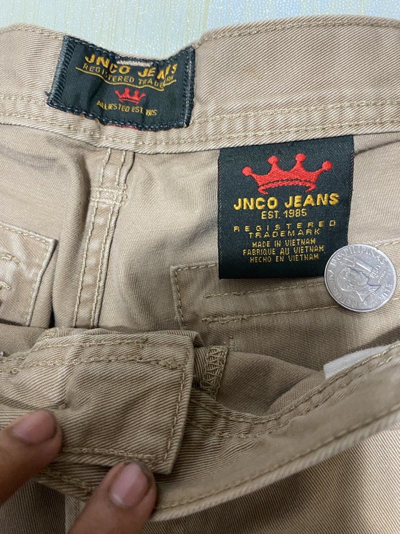Jnco jeans cargo jorts (Category: Shorts) located in Manila. Submitted by pepsiubiquitous (Listing ID 1427921638, Image 3). Description: W - 38 L - 24 T - 16.5 L.O - 14.5.