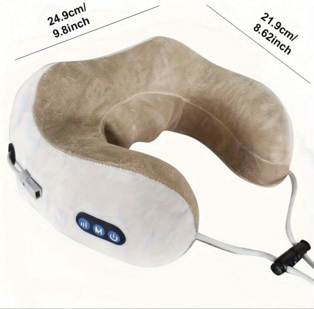 JustEvo U-Shaped Neck Massager (Category: Massage Devices) located in Quezon City. Submitted by lottiebunny (Listing ID 1427922141, Image 2). Description: Just Evo Neck Massage Pillow Brown.