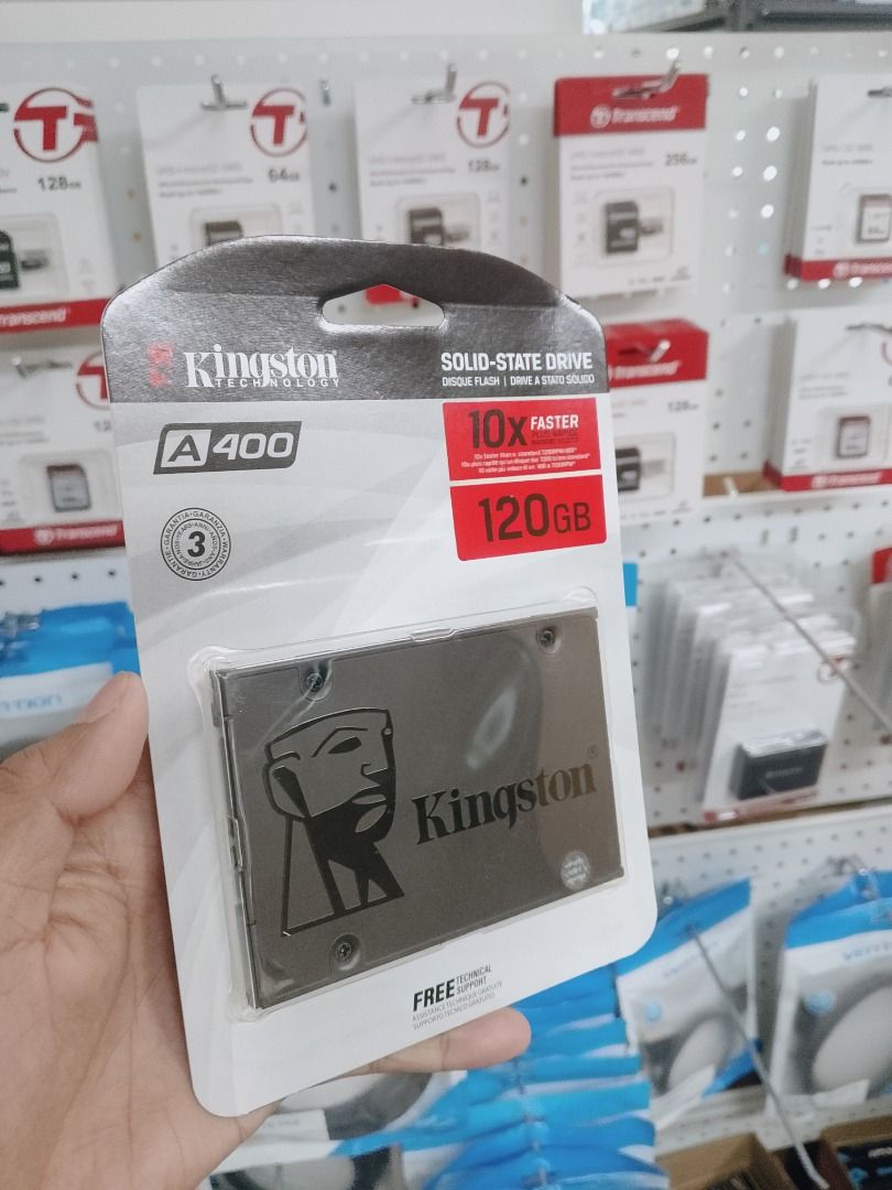 Kingston A400 120GB 2.5 SATA SSD (Category: Computer Parts) located in Pasig City. Submitted by technofuseofficial (Listing ID 1427819088, Image 2). Description: Kingston A400 120GB 2.5 SATA SSD Brand New and Original Items Store Location: 4F Unit 402, 604 Shaw Boulevard, Barangay Kapitolyo, Pasig City Same Day Delivery: - Lalamove delivery within Metro Manila - For walk-ins: Always PM first for item availability - We are also open for night time