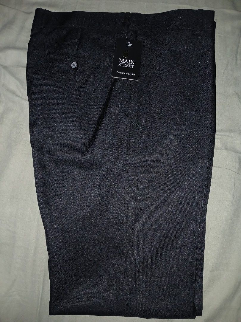 Men's Slacks Black Pants (Category: Jeans) located in Quezon City. Submitted by dealmaker8 (Listing ID 1427504798, Image 2). Description: Slocks for men brand new with tag straight cut good quality size US 36 below srp 450 pesos only location: Quezon City near Ateneo katipunan .