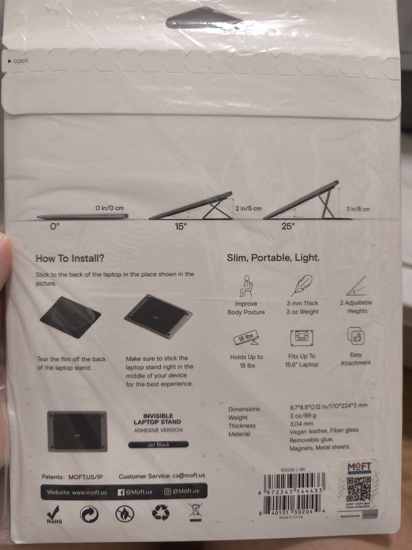 MOFT Invisible Laptop Stand - Black449494763711375361
