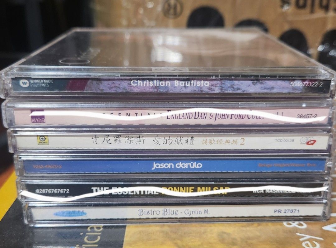 Music CDs and DVDs - Various Artists (Category: CDs & DVDs) located in Mandaluyong City. Submitted by dansan69 (Listing ID 1426393832, Image 1). Description: Decluttering. ⚠️Price is just for attention. ALL UNTESTED. We don't have a CD player anymore to test.⚠️ Varies between Unopened > Light Used > Heavily Used. Ask specific Titles for price and additional pictures. Price can be negotiable. 🛑 Shipping is shouldered by Buyer. - Lalamove / J&T 🛑