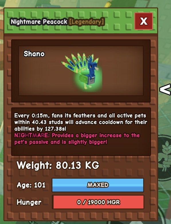 Nightmare Peacock 15 sec - Grow a Garden (Category: In-Game Products) located in Pasay City. Submitted by zaynmalikkkk7 (Listing ID 1427882335, Image 1). Description: Strictly payment first via Gcash or Maya..