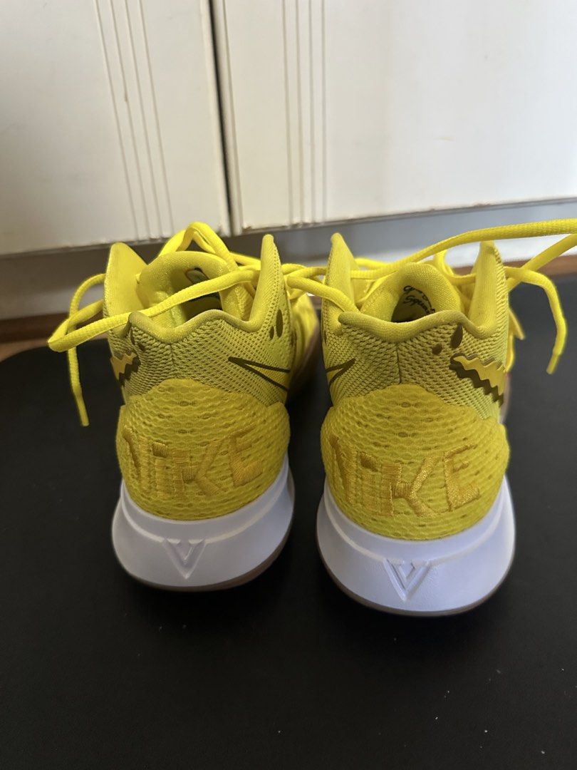 Nike Kyrie 5 SpongeBob Sneakers (Category: Sneakers) located in Quezon City. Submitted by chaeyoung324 (Listing ID 1427838092, Image 2). Description: Nike Kyrie 5 Spongebob Squarepants Condition : 10/10 Size 10 Collectors Item Slightly negotiable .