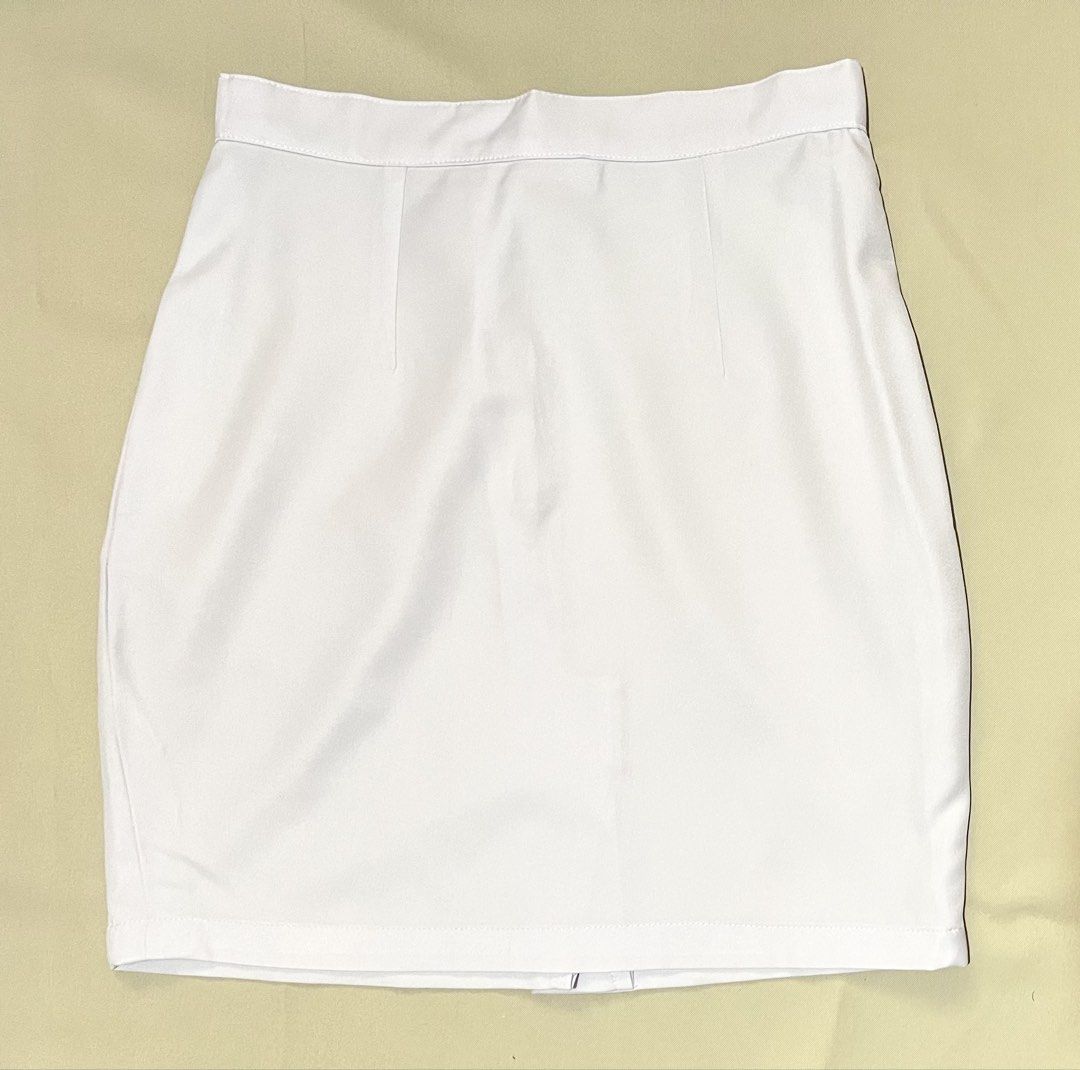 OLFU Medicine Uniform (Female) (Category: Sets or Coordinates) located in Quezon City. Submitted by dxbmd (Listing ID 1427831737, Image 2). Description: Set of top and skirt, For OLFU 4th yr (clerk) Medicine student Pm if want to haggle price. I have 6 sets, can lower the price if buy all. Size: When laid flat Bust size - 36cm Skirt waist- 34cm Skirt length: 46cm (above the knee) Good for xs-s, 5’0” - 5’1” ft.