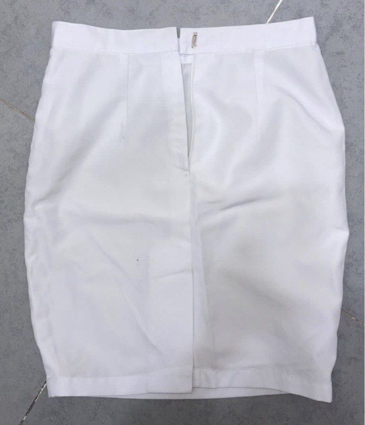 OLFU MEDTECH Uniform (Category: Sets or Coordinates) located in Quezon City. Submitted by bookstudio.mnl (Listing ID 1427870295, Image 3). Description: 📌 SECONDHAND / PRE-LOVED ✅ Waist - 28 inches ✅ Hips - 34 inches ✅ Shoulder - 16 inches ⚠️ Strictly payment first policy ♻️ No return, no exchange, no refund 🚫 No meet-up, deliver only.