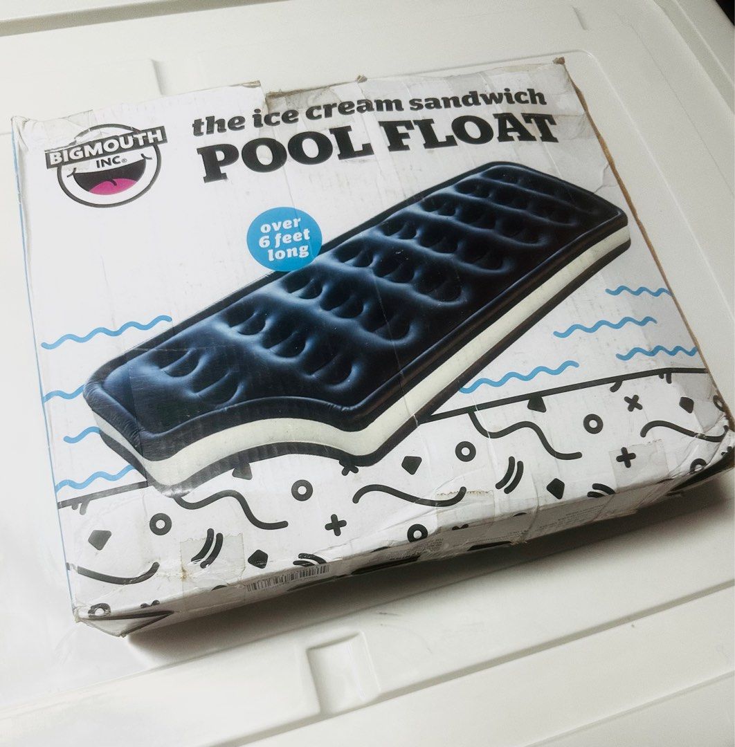 Pool Float (Category: Everything Else Others) located in Rizal. Submitted by serenelovesfashion (Listing ID 1427858324, Image 3). Description: 6 ft Ice cream sandwich pool float Unused Original price is 2490 Shipping c/o buyer .