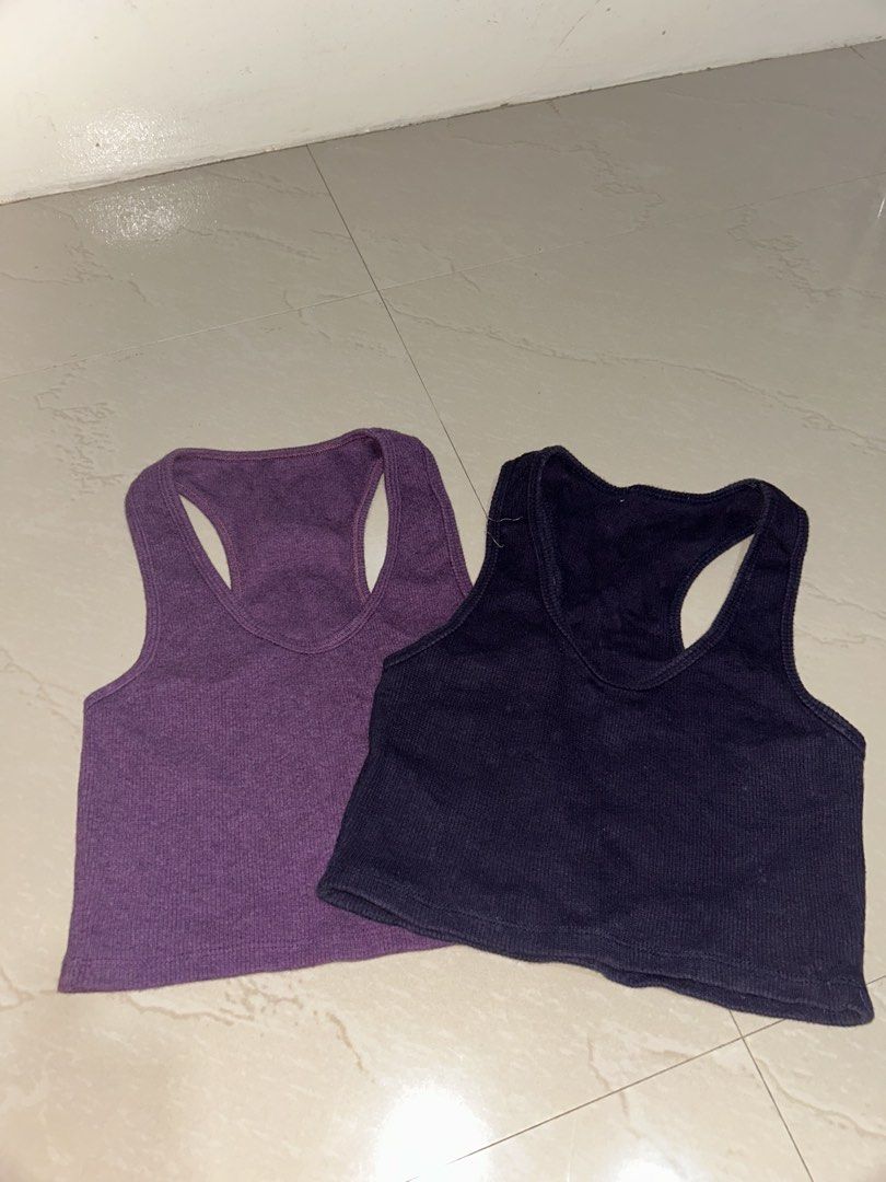 Purple and Navy Tank Tops (Category: Sleeveless) located in Tuguegarao City. Submitted by imaclr (Listing ID 1427808091, Image 1). Description: hi! visit my profile for more pre-loved clothes. price is negotiable esp if you buy more items :) i think this was zara but i removed the tag. thank you! :).