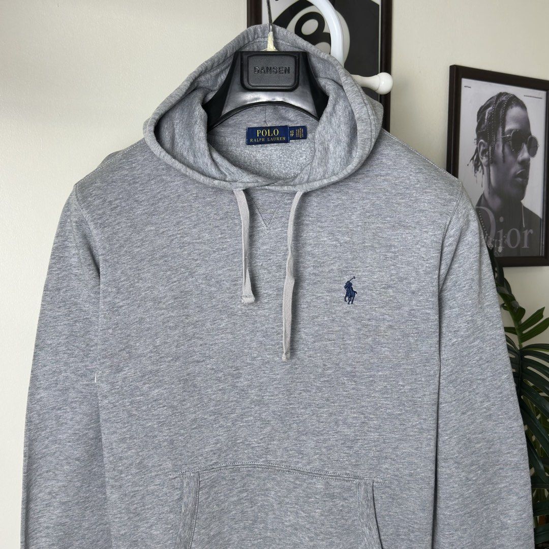 Ralph Lauren Grey Hoodie (Category: Luxury Apparel) located in Caloocan City. Submitted by polothreadsco (Listing ID 1427787429, Image 3). Description: RALPH LAUREN GREY HOODIE Size: S on womens / Xs on mens Width: 19" Length: 25" Condition: 9.5/10 Color rate: 9.5/10 Excellent Condition 100% Authentic / Original 2nd Hand No Issues Mine: 2300 NOTE: •Color may vary due to lighting •All items are second hand unless stated brandnew •Manage your expec