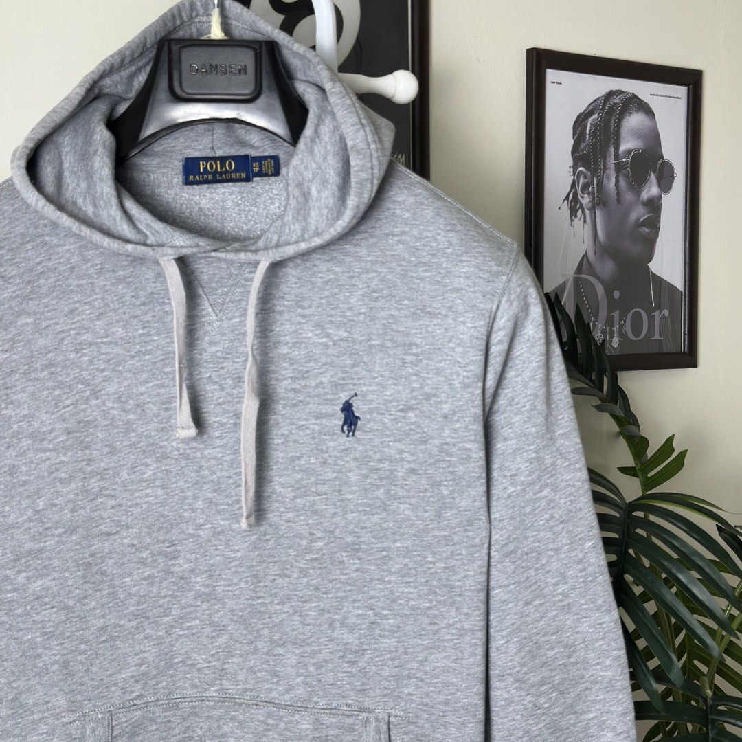 Ralph Lauren Grey Hoodie (Category: Luxury Apparel) located in Caloocan City. Submitted by polothreadsco (Listing ID 1427787429, Image 1). Description: RALPH LAUREN GREY HOODIE Size: S on womens / Xs on mens Width: 19" Length: 25" Condition: 9.5/10 Color rate: 9.5/10 Excellent Condition 100% Authentic / Original 2nd Hand No Issues Mine: 2300 NOTE: •Color may vary due to lighting •All items are second hand unless stated brandnew •Manage your expec