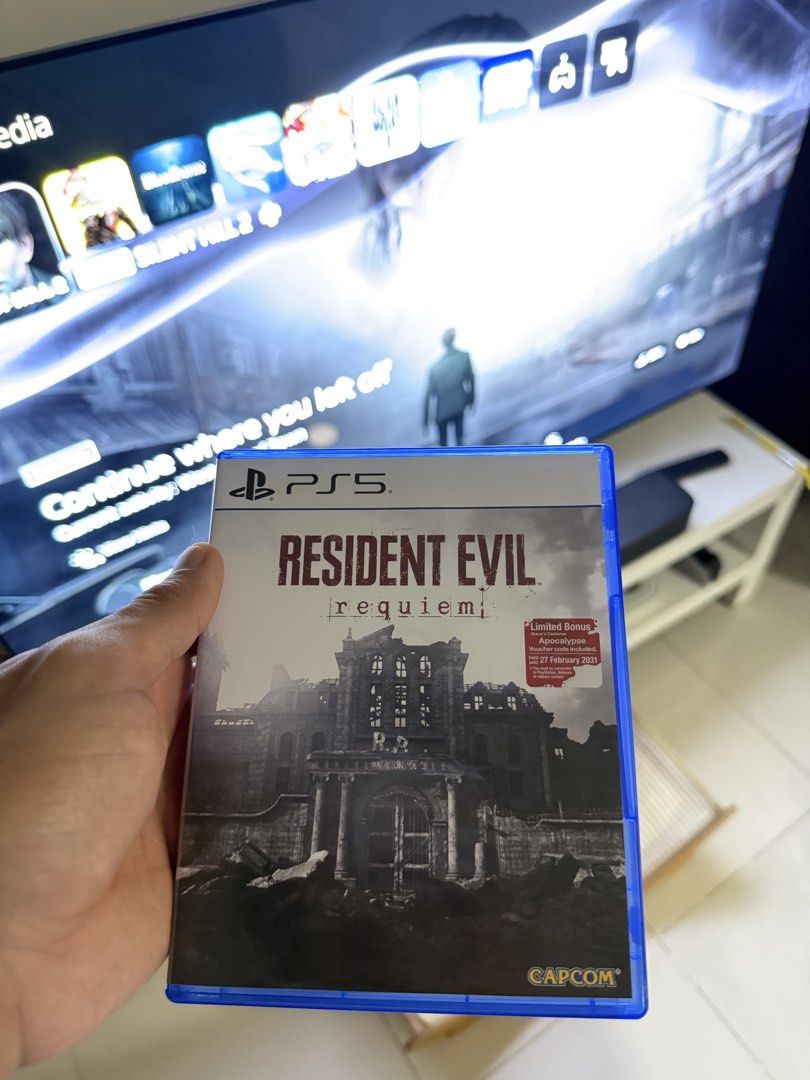 Resident Evil Requiem PS5 Game (Category: PlayStation) located in Caloocan City. Submitted by markgoesdecluttering (Listing ID 1427780948, Image 1). Description: Just bought this last week. Unclaimed bonus.