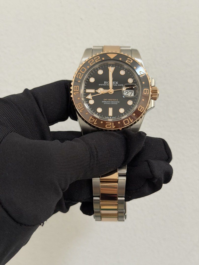 Rolex GMT Master II Rootbeer (Category: Luxury Watches) located in Quezon City. Submitted by nmimicu (Listing ID 1427847434, Image 2). Description: 40mm Year 2024 Full set Condition 9.8/10 San Juan City.